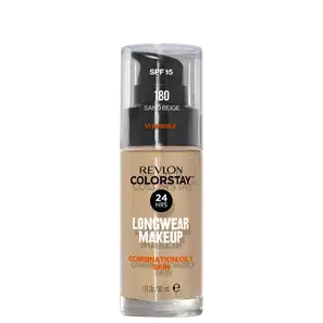 Revlon ColorStay 24 Horas Pele Mista à Oleosa FPS15 180 Sand Beige - Base Líquida