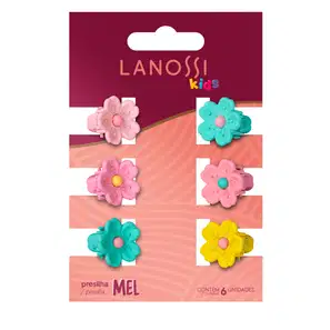 Presilha de Cabelo Lanossi Mel Kids – Acessório Infantil Delicado, Fixação Suave e Confortável