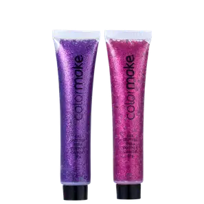 Kit Colormake Gel Glitter Rosa e Roxo (2 Produtos)