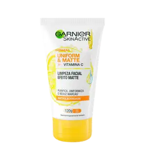 Garnier SkinActive Uniform & Matte Vitamina C Antioleosidade - Gel de Limpeza Facial 120g