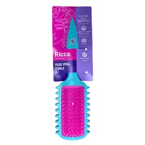Escova Flex De Fitagem Ricca Azul Curls Cachos Mais Definidos