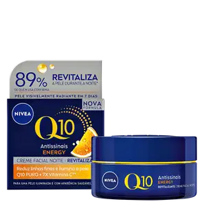 NIVEA Q10 Power Energy Antissinais Noite - Creme Antissinais Facial 50g