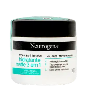 Neutrogena Face Care Intensive Matte 3 em 1 - Hidratante Facial