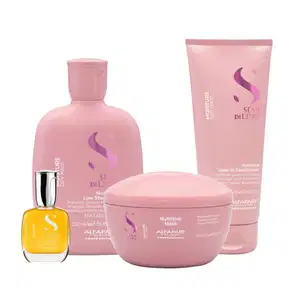 Kit Alfaparf Moisture Semi di Lino 3 Itens + Cristalli Liquidi 30ml