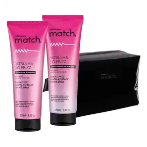 Combo Match Patrulha do Frizz: Shampoo + Condicionador + Nécessaire