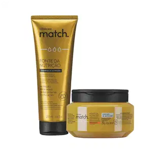 Combo Match Fonte Da Nutrição Fios Grossos: Shampoo + Máscara Capilar