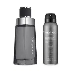 Combo Presente Malbec Elegant: Desodorante Colônia 100ml + Desodorante Antitranspirante Aerosol 125ml