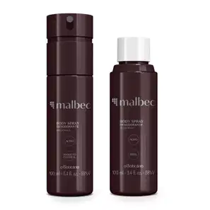 Kit Malbec o Boticário Body Spray Desodorante + Refil (2 Produtos)