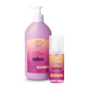 Combo Cuide-se Bem Melissa: Body Splash 60ml + Loção Corporal 400ml