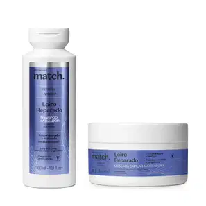 Combo Match Loiro Reparado: Shampoo 300ml + Máscara Capilar 250g