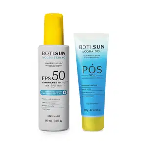 Combo Boti Sun: Gel Hidratante Pós-Sol 120g + Spray Protetor Solar Corporal FPS 50 180ml