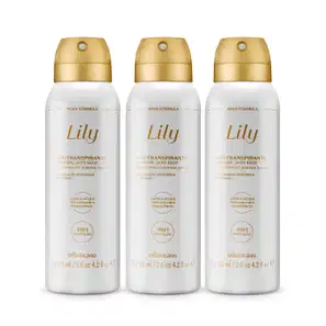 Combo Lily: Desodorante Antitranspirante Aerosol 3x125ml cada