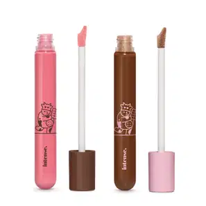 Combo Intense Deleite Chocolatudo: Gloss Labial Rosa  5,5ml + Gloss Labial Marrom 5,5ml
