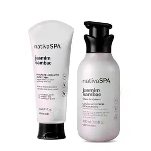 Combo Nativa Spa Jasmim Sambac: Loção Corporal 400ml + Sabonete Líquido 175ml