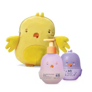 Combo Boti Baby Lua: Colônia Para Bebê 100ml + Loção Corporal Banho e Pós-Banho 200ml + Nécessaire