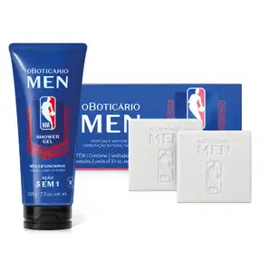 Kit Sabonete Em Barra Men NBA 2x90g