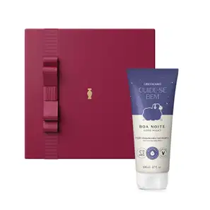 Combo Presente Cuide-se Bem Boa Noite: Loção Corporal 200ml + Caixa de Presente Vermelha