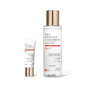 Combo Botik Cica Pantenol E Ceramidas: Água Micelar Reparadora 200ml + Creme Facial Multirreparador Calmante 30g