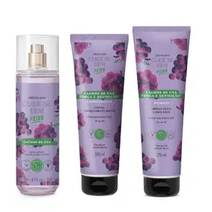 Combo Presente Dia Dos Namorados Cuide-se Bem Rosa E Algodão: Body Splash 200ml + Antitranspirante em Creme