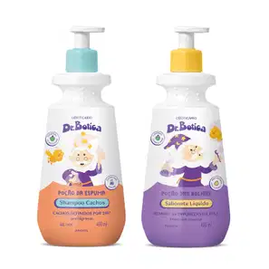 Combo Dr. Botica: Shampoo Infantil Cacheados 3 ABC 400ml + Sabonete Líquido Infantil 400ml