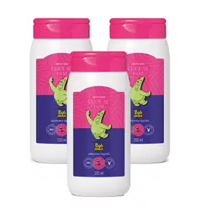 Combo Sabonete Líquido Corporal Cuide-se Bem Bob Esponja Patrick Estrela 250ml (3 unidades)