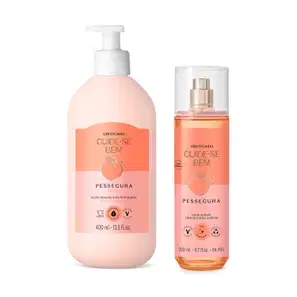 Combo Cuide-se Bem Pessegura : Body Splash 200ml + Loção Corporal 400ml