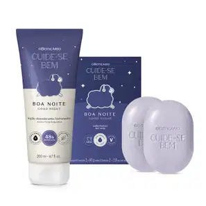 Combo Cuide-Se Bem Boa Noite: Loção Corporal 200ml + Sabonetes Em Barra 2x80g