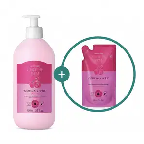 Combo Cuide-se Bem Cereja Livre: Loção Hidratante Corporal 400ml + Refil 350ml