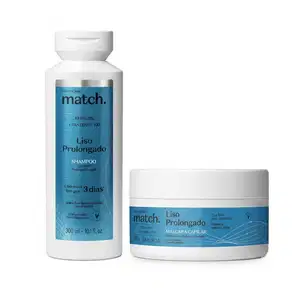 Combo Match Liso Prolongado: Shampoo 300ml + Máscara Capilar 250g