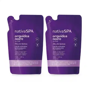 Combo Nativa SPA Orquídea Noire: Refil Loção Noturna Desodorante Corporal 2x350ml