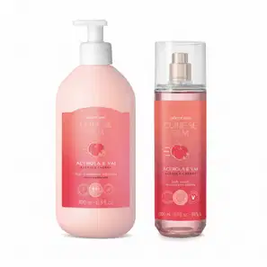Combo Cuide-se Bem Acerola e Vai: Body Splash Desodorante Colônia 200ml + Loção Desodorante Hidratante Corporal 400ml