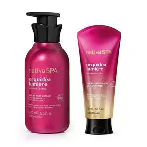 Combo Nativa SPA Orquídea Lumière: Creme Perfumado Desodorante 400ml + Creme Perfumado Desodorante 180ml