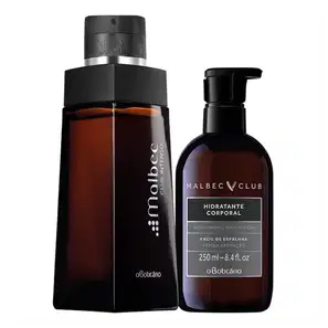 INATIVO - Combo Malbec Club Perfumado: Desodorante Colônia + Loção Hidratante Corporal
