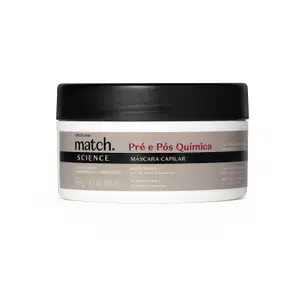 Match Science o Boticário Pré e Pós-Química - Máscara Capilar 250g