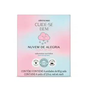 Kit Sabonetes Sortidos Cuide-se Bem Nuvem de Alegria 4x80g