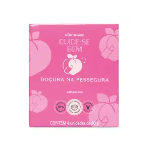 Sabonetes Em Barra Cuide-se Bem Doçura na Pessegura 4x80g