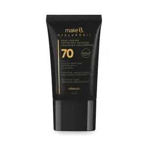Base Líquida Protetora Make B. Hyaluronic FPS 70 cor 25, 30 ml