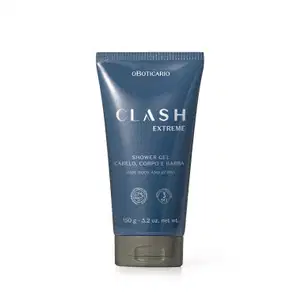 Shower Gel Cabelo, Corpo e Barba Clash Extreme 150g