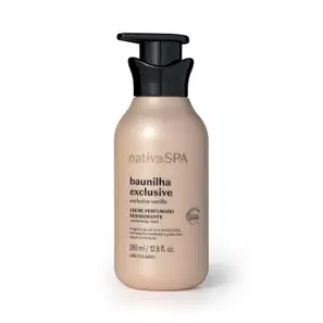 Creme Perfumado Desodorante Corporal Baunilha Exclusive 380ml