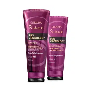 Combo Siàge Pro Cronology: Shampoo 250ml + Condicionador 200ml