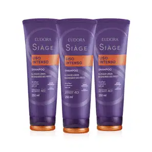 Combo Shampoo Siàge Liso Intenso 3x 250ml