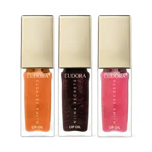 Combo Niina Secrets Lip Oil Shine Flowers: Rosa Centifolia 7ml + Rosa Negra 7ml + Rosa Silvestre 7ml