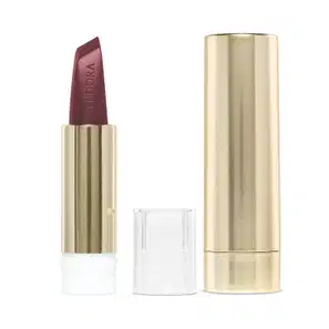 Combo Sofisticada e Cheia de Atitude: Batom Vinho 3,4g + Case Dourado