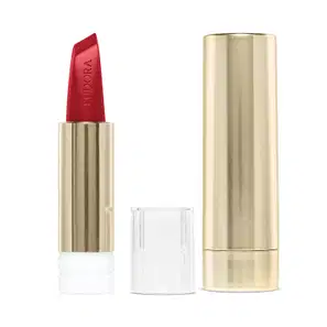 Combo Sofisticada e Envolvente: Batom Vermelho 3,4g + Case Dourado