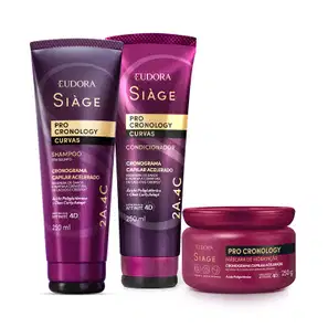 Kit Eudora Siàge Pro Cronology Curvas Trio Hidratação