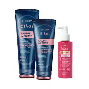 Combo Shampoo Volume Imediato 250ml + Condicionador 200ml + Tônico Concentrado Resistência Antiqueda 100ml