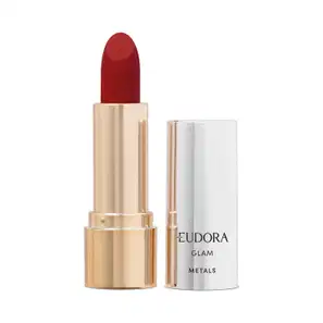 Batom Cremoso Vermelho Precioso Glam Metals 3,6g