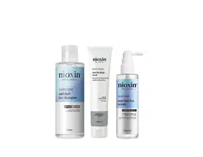 Kit Nioxin Anti-Hair Loss Shampoo + Serum + Defend Anti-Breakage Mask - Máscara Capilar(3 Produtos)