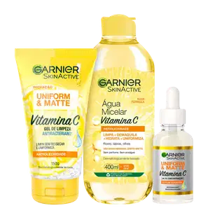 Kit Garnier SkinActive Uniform & Matte Vitamina C