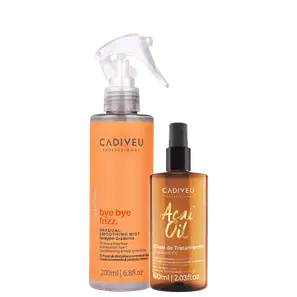 Kit Cadiveu Professional Açaí Oil Bye Bye Frizz Care Smoothing (2 Produtos)